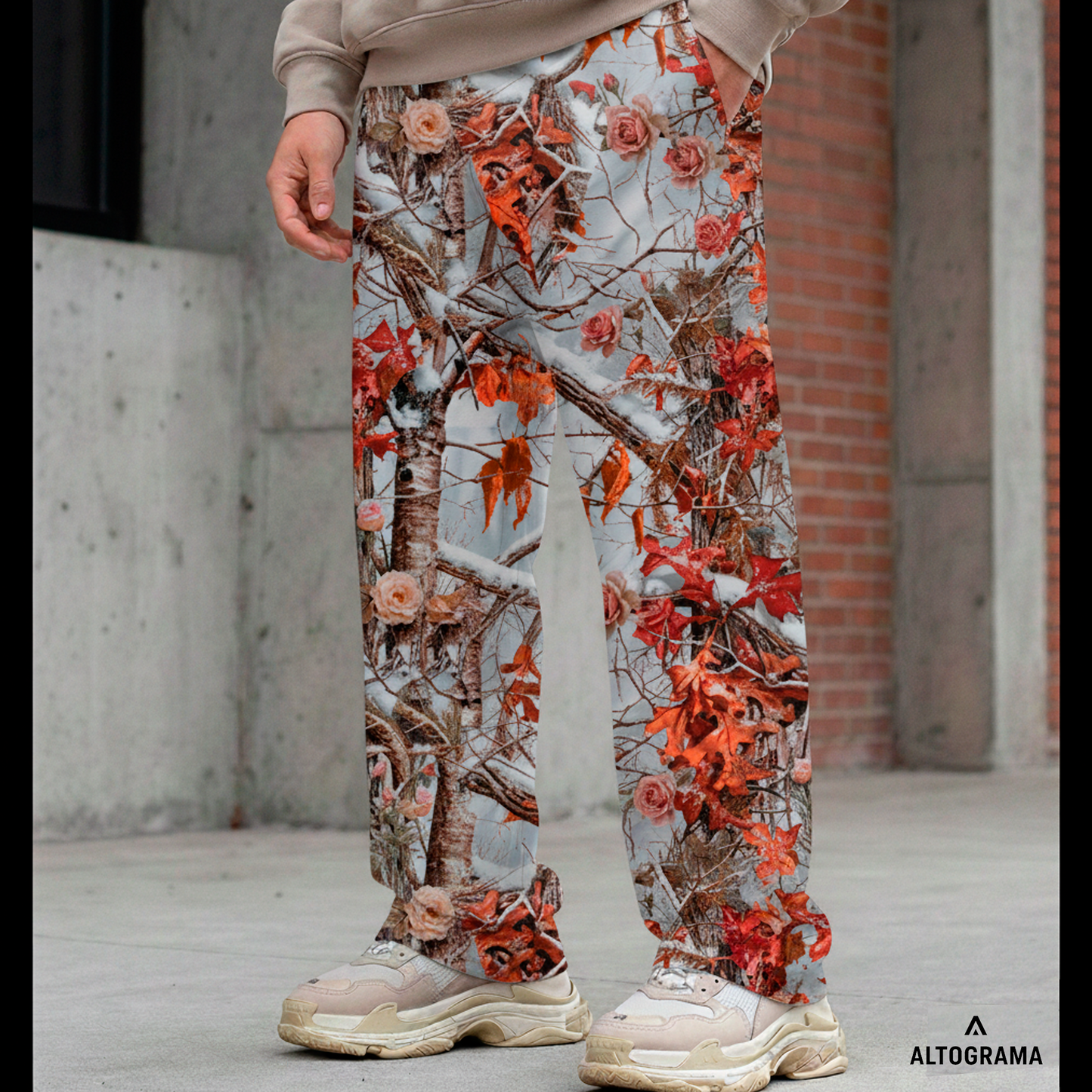 Pantalón Recto Algodón Nacional Realtree Camo Snow 330 Grs - Haram RESERVA