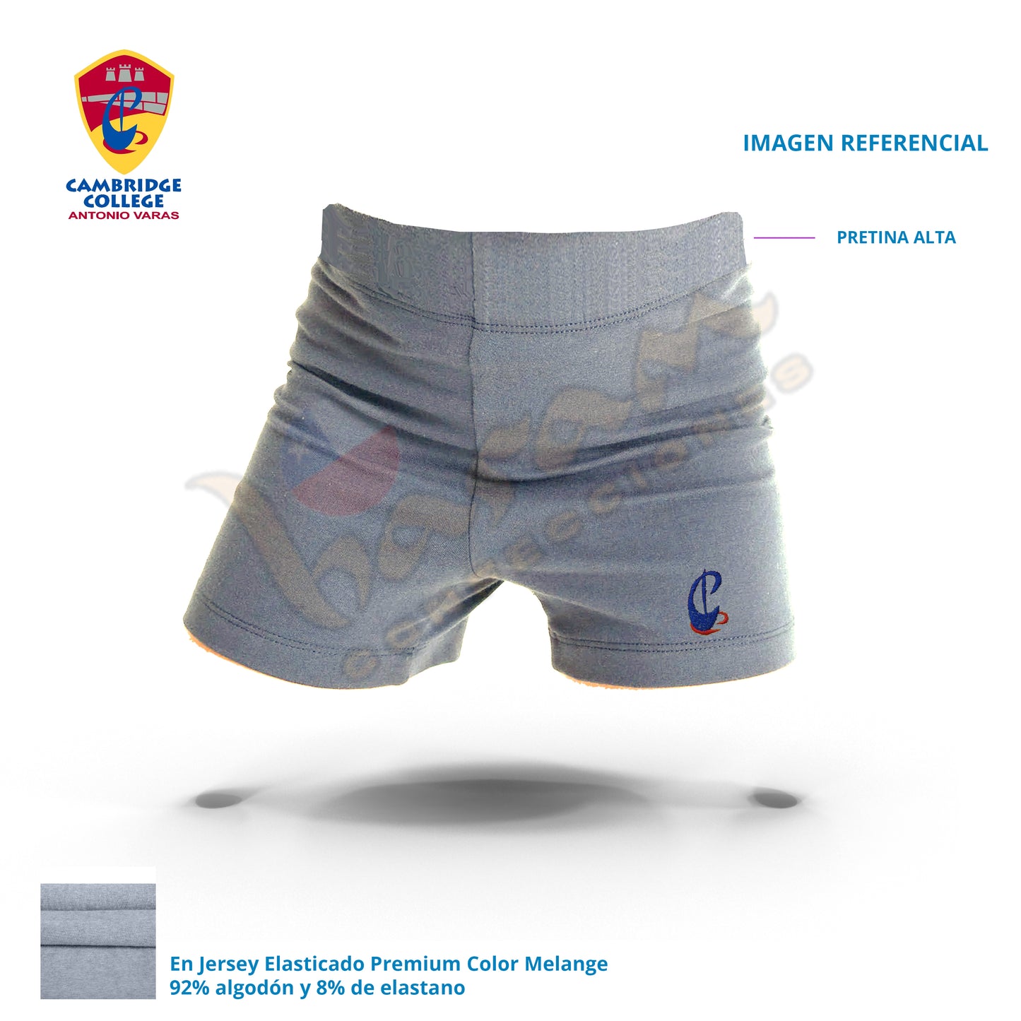 Calza Corta Deportiva Niñita - Cambridge College Antonio Varas - Haram