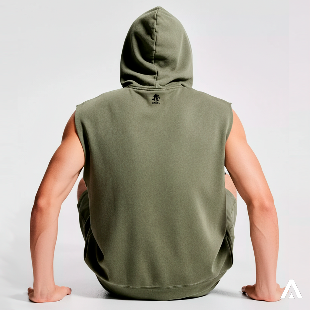 Hoodie Regular Fit Sport sin Mangas SIN CARDA- Haram