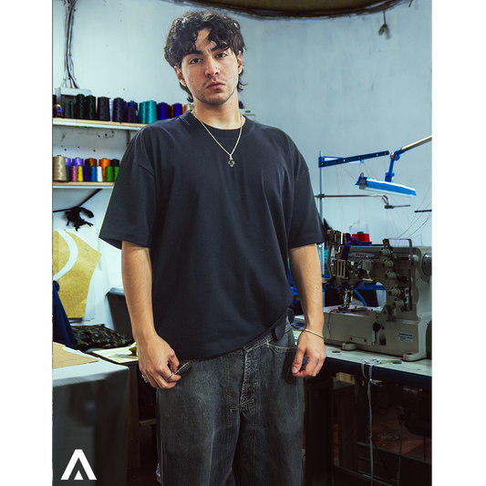 Polera Oversize en Algodón Pima Gamuzado Premium - Haram