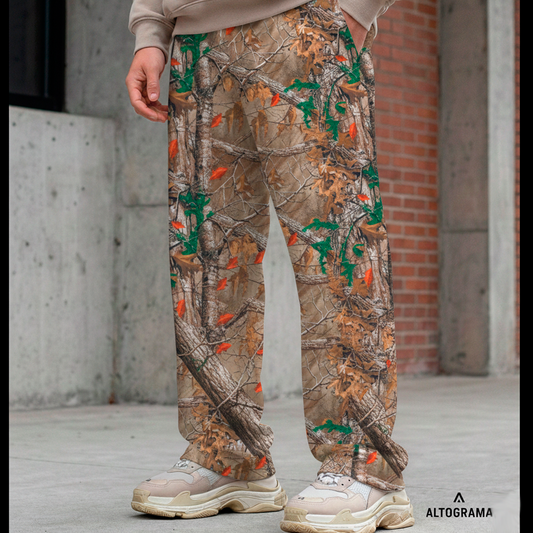 Pantalón Recto Algodón Nacional Realtree Camo Bosque Sur 330 Grs - Haram RESERVA