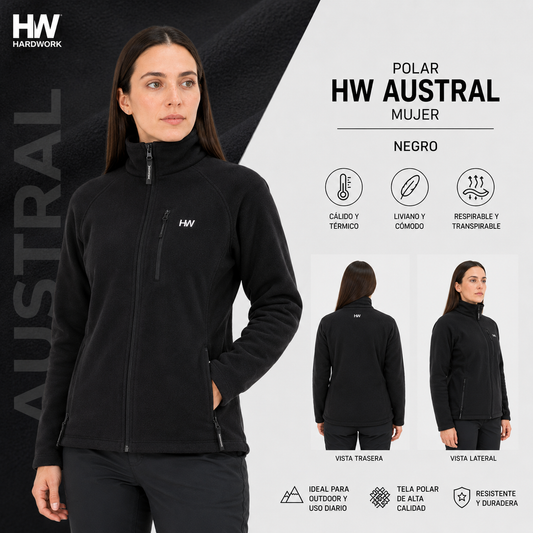 Polar HW Austral Negro Mujer