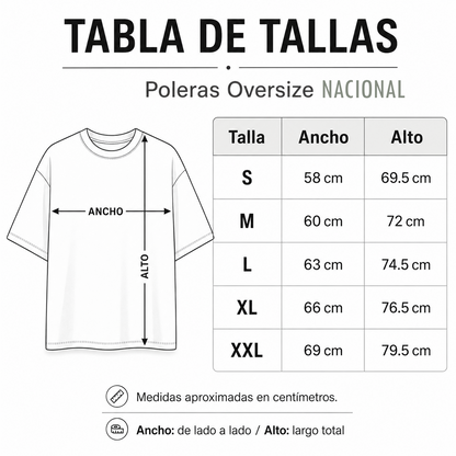 Polera oversize en Jersey de 220 grs - Dragon Ball Goku
