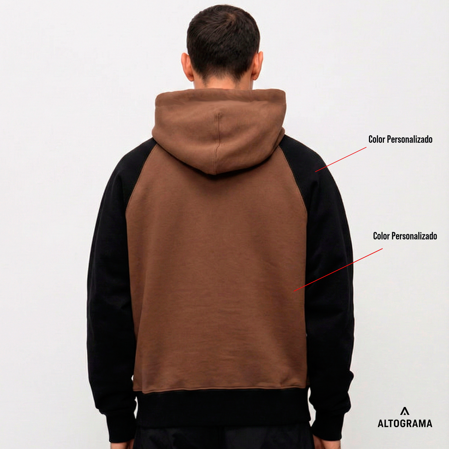 20 unidades x Hoodie Boxy Fit Custom Color 330 Grs - Haram