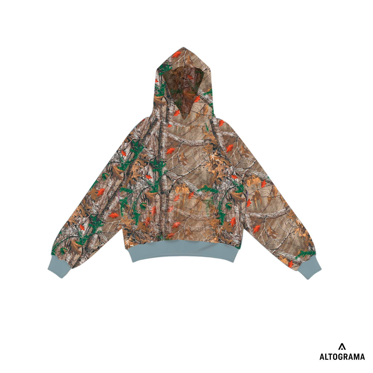 Hoodie Boxyfit Realtree Camo Bosque Sur 330 Grs - Haram RESERVA
