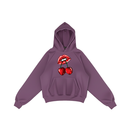 Hoodie Boxy Fit Estampado Cherry 330 Grs - Haram