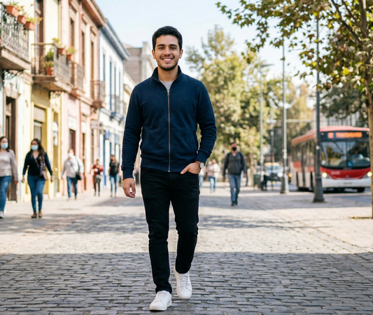 10 unidades x Polerón Cierre sin Capucha Regular Fit 330 Grs - Haram