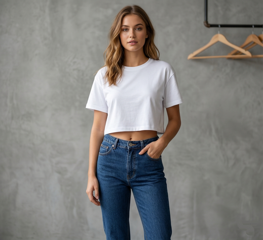 30 unidades x Polera Crop Top Ombliguera 220 grs- Haram