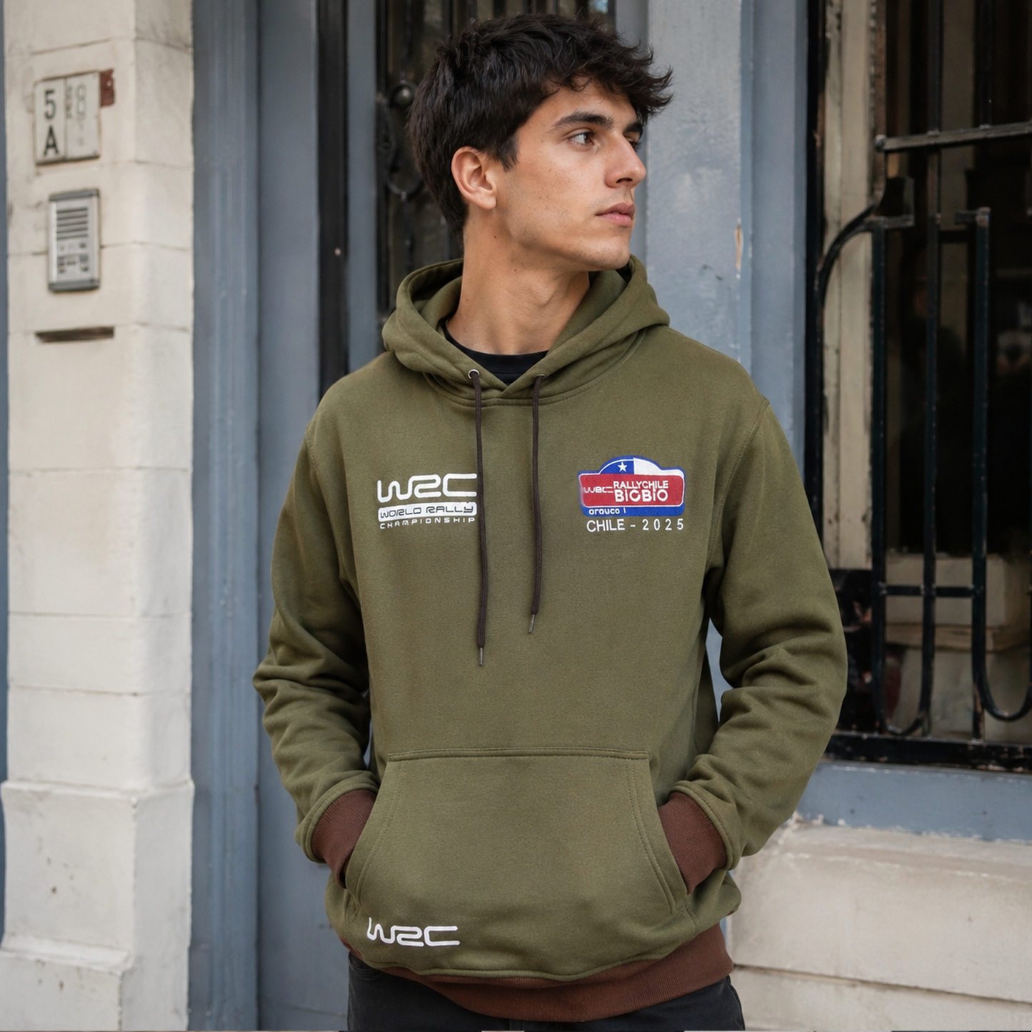 Liquidación - Hoodie Regular Fit WRC 2025 Musgo - Haram