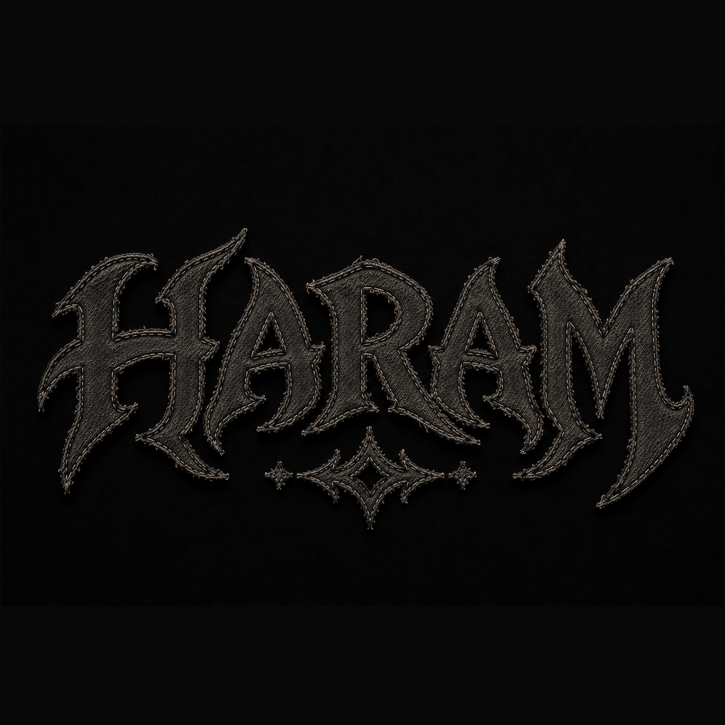 (PREVENTA) - HARAM Black Sigil Boxy Slim Hoodie Heavy Duty 425