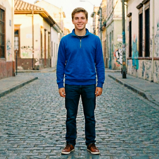 Pack 10 Polerones Medio Cierre Regular Fit 330 Grs para tu marca