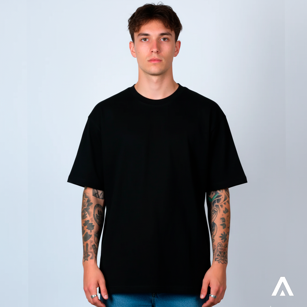 Polera Oversize en Algodón Pima Gamuzado Premium - Haram