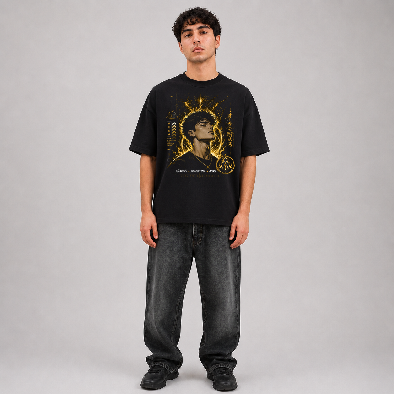 Polera Boxy Fit Alto Gramaje Aura Inicia - Haram