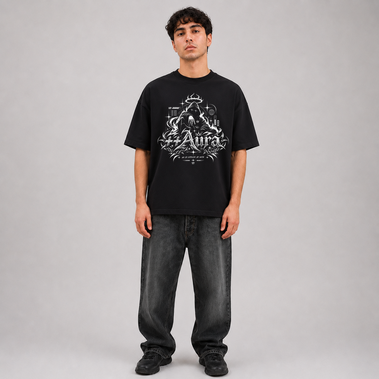 Polera Boxy Fit Alto Gramaje Aura Inicia - Haram