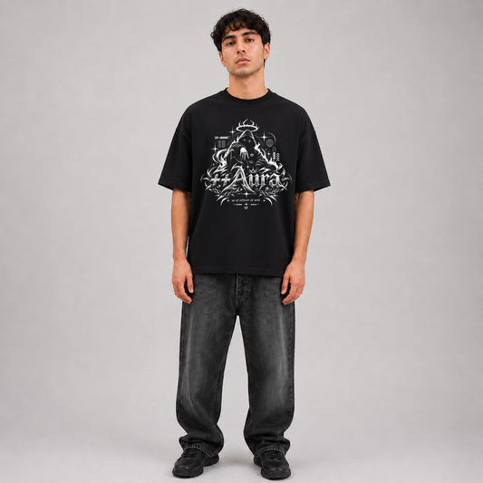 Polera Boxy Fit Alto Gramaje Aura Inicia - Haram