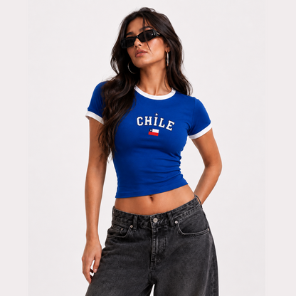Polera Baby Tee Chile 220 grs