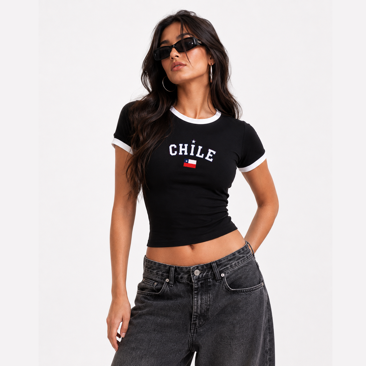 Polera Baby Tee Chile 220 grs