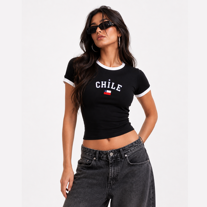 Polera Baby Tee Chile 220 grs