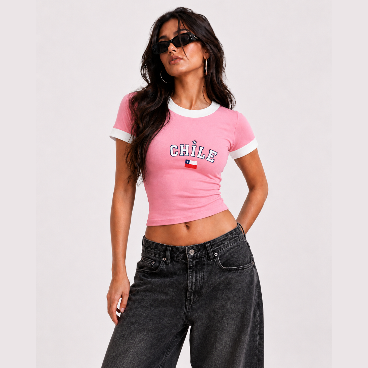 Polera Baby Tee Chile 220 grs