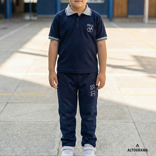 Pack 2 Poleras Piqué Protección UV Manga Corta - Colegio Sagrados Corazones Alameda