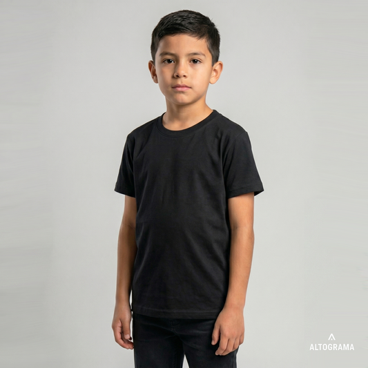 Pack Estandar 20 Poleras Regular Fit Infantil 220 grs para tu marca