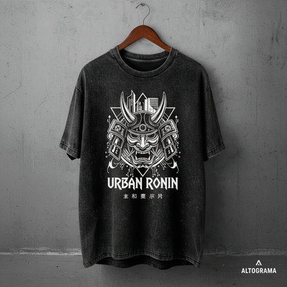 Polera Oversize ACID WASH Urban Ronin Alto Gramaje - Haram
