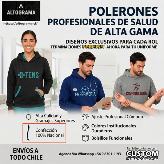 Hoodie Regular Fit Personalizado para Profesionales - Haram