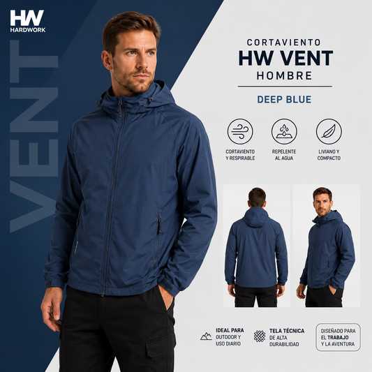 Cortaviento HW Vent Hombre Deep Blue